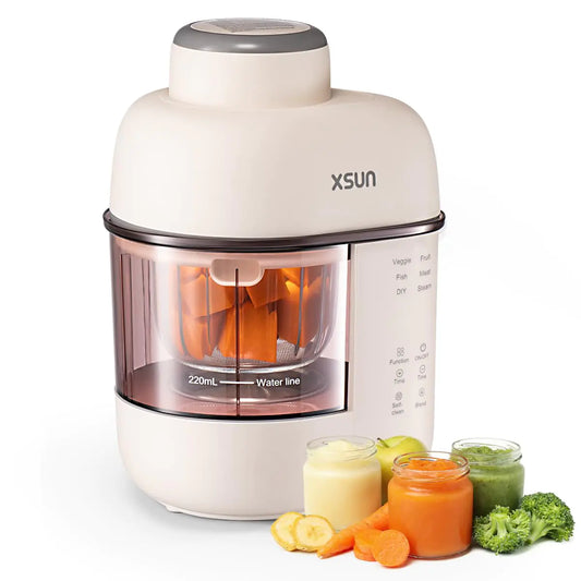 Baby Food Maker One Step Baby Food Processor Steamer Puree Blender Auto Cooking & Grinding Keep Warm and Timer SUS304 Stainless Steel Blades with Self Cleans Touch Screen Control